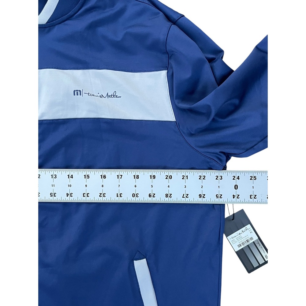 Travis Mathew Men XL Full Zip Track Performance Jacket Stripe Athleisure Casual - Picture 7 of 9